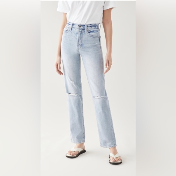 PISTOLA DENIM CASSIE JEANS SUPER HIGH RISE STRAIGHT - BY MY SIDE - Picture 1 of 11